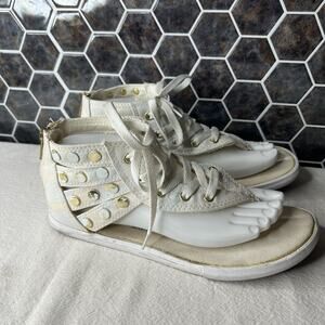 Converse Chuck Taylor CT Gladiator Hi Sandals White Women’s Size 8 Lace Up
